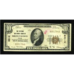 Brownwood, TX - $10 1929 Ty. 1 The Citizens NB