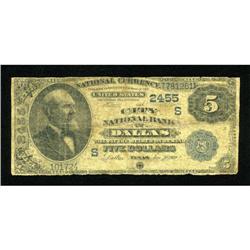 Dallas, TX - $5 1882 Value Back Fr. 574 The City