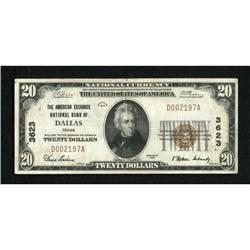 Dallas, TX - $20 1929 Ty. 1 The American