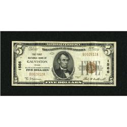 Galveston, TX - $5 1929 Ty. 1 The First NB Ch. #