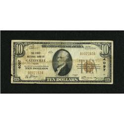 Gatesville, TX - $10 1929 Ty. 1 The First NB Ch.