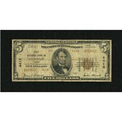 Graham, TX - $5 1929 Ty. 2 First NB Ch. # 4418
