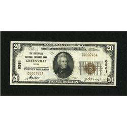 Greenville, TX - $20 1929 Ty. 1 The Greenville