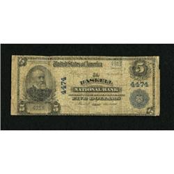 Haskell, TX - $5 1902 Plain Back Fr. 601 The