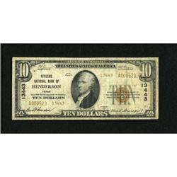 Henderson, TX - $10 1929 Ty. 2 Citizens NB Ch. #