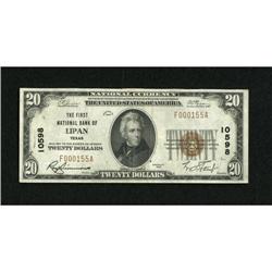 Lipan, TX - $20 1929 Ty. 1 The First NB Ch. #