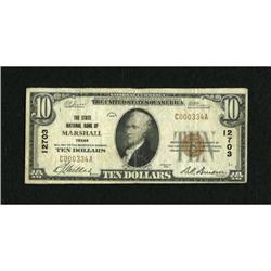 Marshall, TX - $10 1929 Ty. 1 The State NB Ch. #