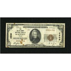 McKinney, TX - $20 1929 Ty. 1 The Collin County