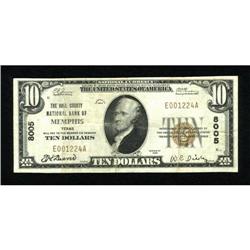 Memphis, TX - $10 1929 Ty. 1 The Hall County NB