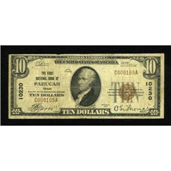 Paducah, TX - $10 1929 Ty. 1 The First NB Ch. #
