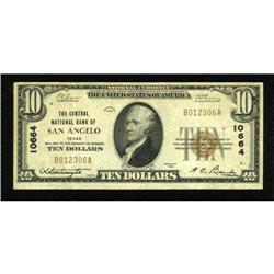 San Angelo, TX - $10 1929 Ty. 1 The Central NB