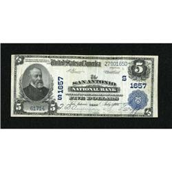 San Antonio, TX - $5 1902 Plain Back Fr. 600 The