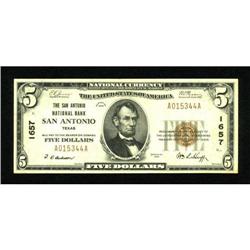 San Antonio, TX - $5 1929 Ty. 1 The San Antonio