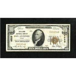 San Antonio, TX - $10 1929 Ty. 1 The Alamo NB