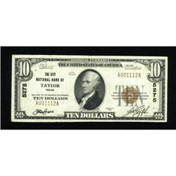Taylor, TX - $10 1929 Ty. 1 The City NB Ch. #