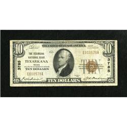 Texarkana, TX - $10 1929 Ty. 1 The Texarkana NB