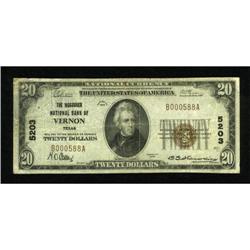 Vernon, TX - $20 1929 Ty. 1 The Waggoner NB Ch.
