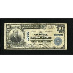 Victoria, TX - $10 1902 Plain Back Fr. 624 The