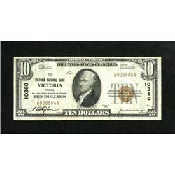Victoria, TX - $10 1929 Ty. 1 The Victoria NB