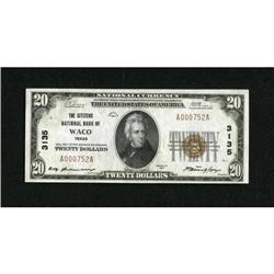 Waco, TX - $20 1929 Ty. 1 The Citizens NB Ch. #