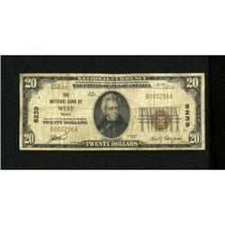 West, TX - $20 1929 Ty. 1 The NB of West Ch. #
