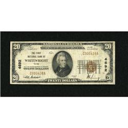 Whitewright, TX - $20 1929 Ty. 1 The First NB