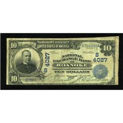 Roanoke, VA - $10 1902 Date Back Fr. 618 The