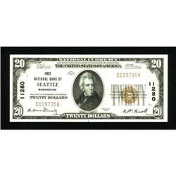 Seattle, WA - $20 1929 Ty. 1 First NB Ch. #