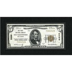 New Martinsville, WV - $5 1929 Ty. 1 The First