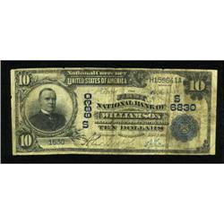 Williamson, WV - $10 1902 Date Back Fr. 616 The