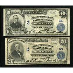 Milwaukee, WI - $10 1902 Plain Back Fr. 635