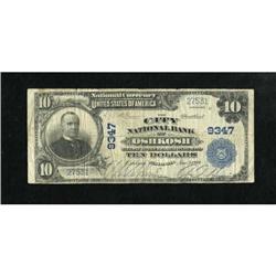 Oshkosh, WI - $10 1902 Plain Back Fr. 626 The