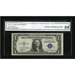 Fr. 1610 $1 1935A S Silver Certificate. CGA