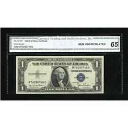 Fr. 1613N $1 1935D Silver Certificate. CGA Gem
