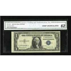 Fr. 1618 $1 1935H Silver Certificate with low