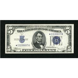 Fr. 1653* $5 1934C Silver Certificate. About