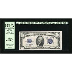 Fr. 1704 $10 1934C Silver Certificate. PCGS Gem