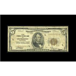 Fr. 1850-L $5 1929 Federal Reserve Bank Note.