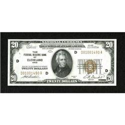 Fr. 1870-D $20 1929 Federal Reserve Bank Note.
