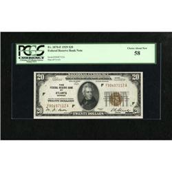 Fr. 1870-F $20 1929 Federal Reserve Bank Note.