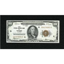 Fr. 1890-G $100 1929 Federal Reserve Bank Note.