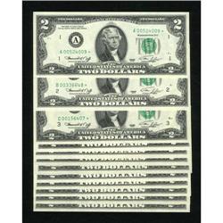 Fr. 1935-A*-L* Complete District Set of $2 1976