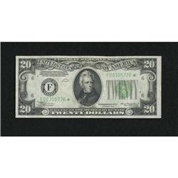 Fr. 2054-F* $20 1934 Federal Reserve Note.