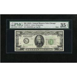 Fr. 2055-G* $20 1934A Mule Federal Reserve Note.