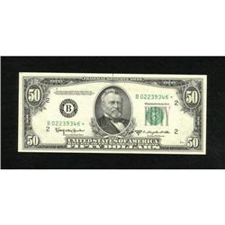 Fr. 2111-B* $50 1950D Federal Reserve Note.