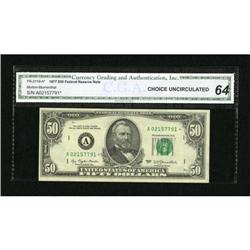 Fr. 2119-A* $50 1977 Federal Reserve Note. CGA