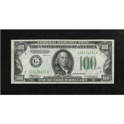Fr. 2152-G $100 1934 Federal Reserve Note.