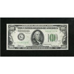 Fr. 2153-G $100 1934A Federal Reserve Note.