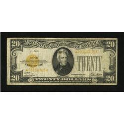 Fr. 2402* $20 1928 Gold Certificate Star. Very