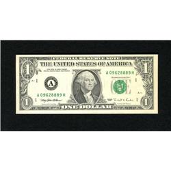 Fr. 1921-A $1 1995 Federal Reserve Note.